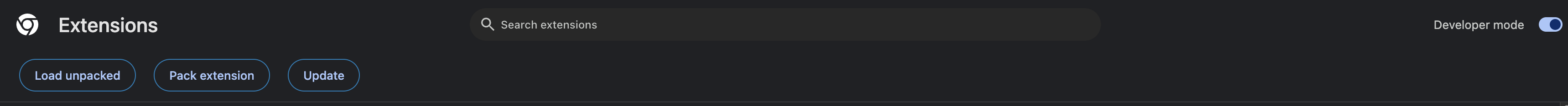 Load Unpacked Extension